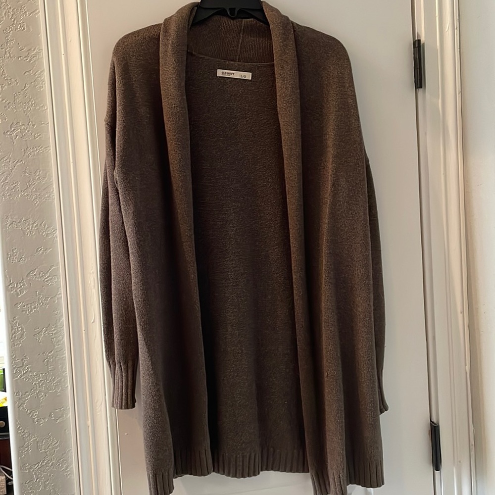 Brown old navy cardigan. Large